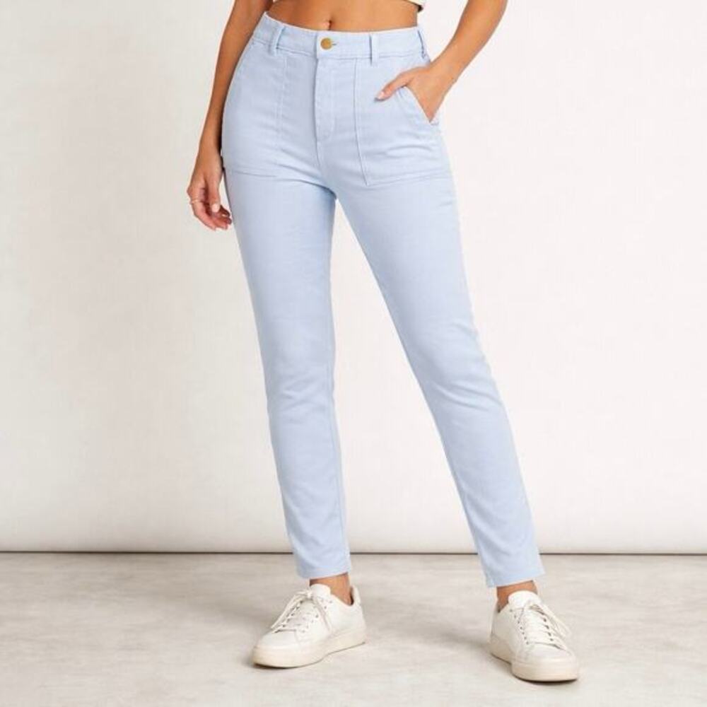 Free People Light Blue Athleisure Cigarette Sweatpants‎ Small